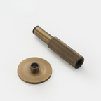 Knurled Brass Cylinder Door Stop