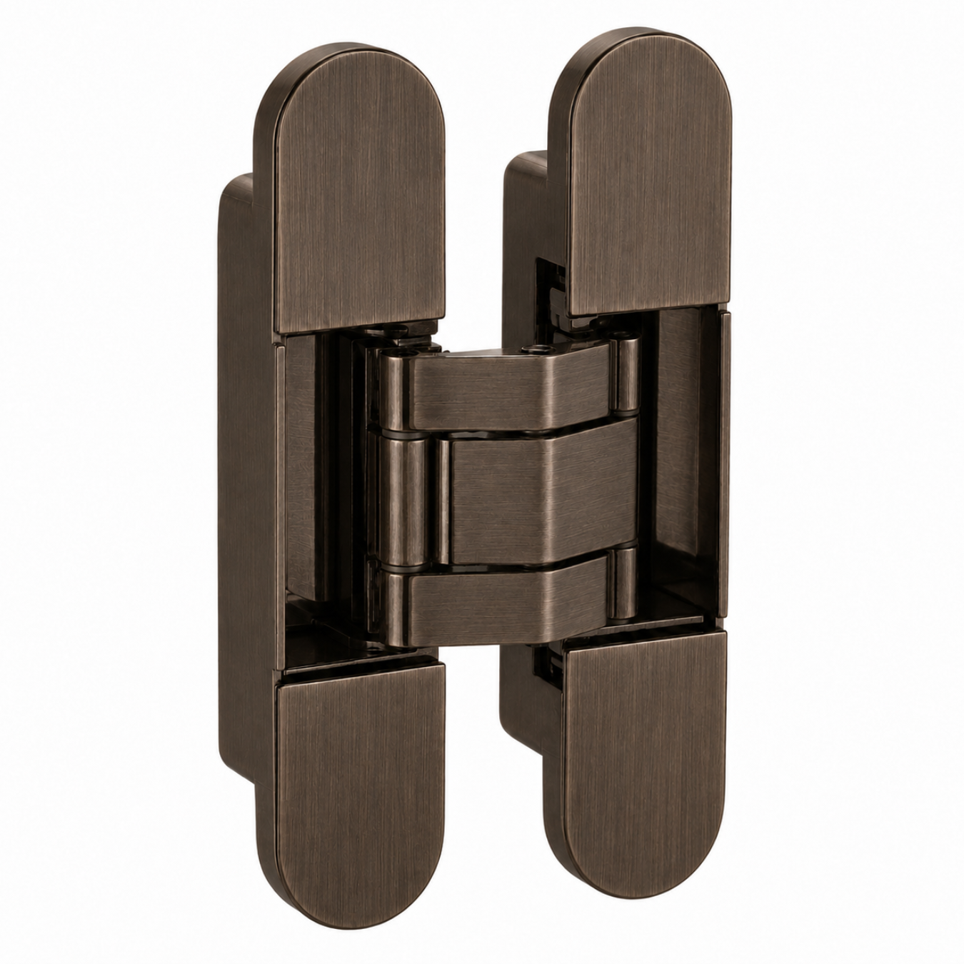 Concealed Brass Recessed Hinge — 5.31" × 1.10"