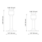 Column Brass Door Stop