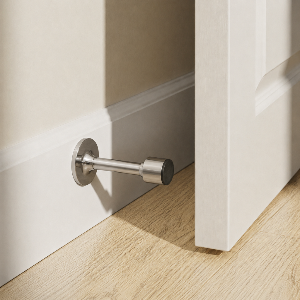 Column Brass Door Stop