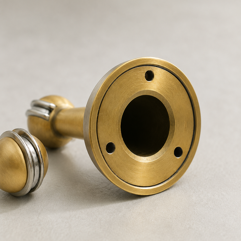 Magnetic Brass Pedestal Door Stop