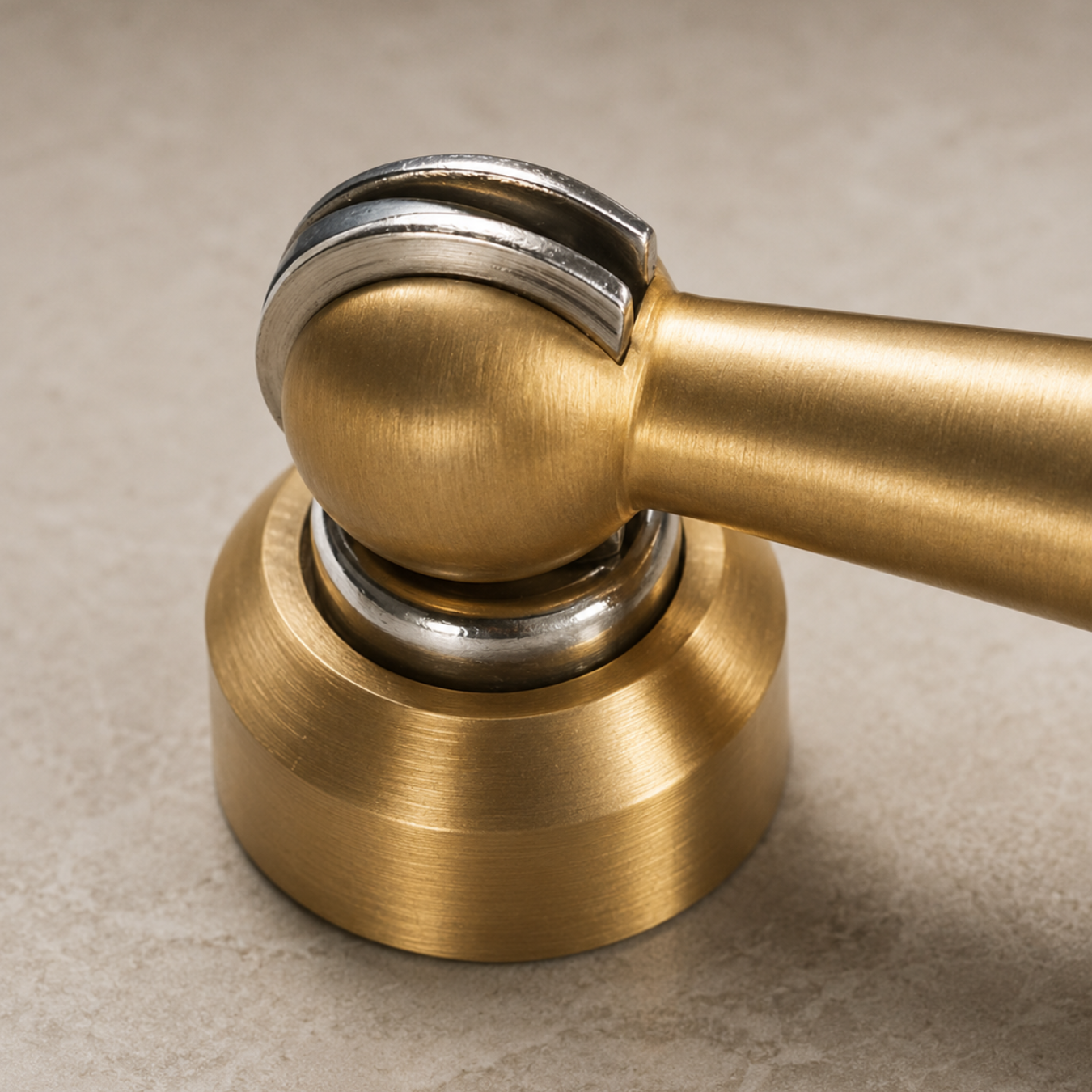 Magnetic Brass Pedestal Door Stop