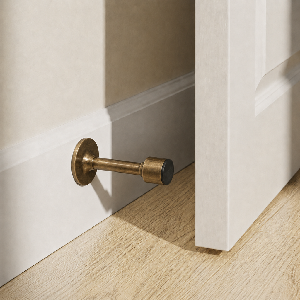 Column Brass Door Stop