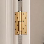Heavy-Duty Brass Round Edge Butt Hinge — 6.22" × 4.09"
