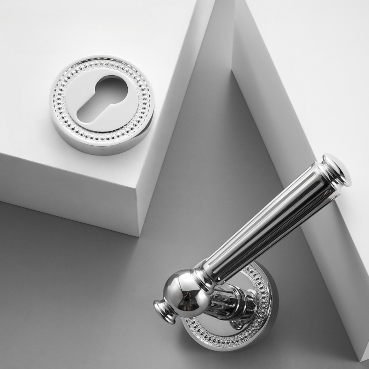 The Firenze — Fluted Solid Brass Handle Set