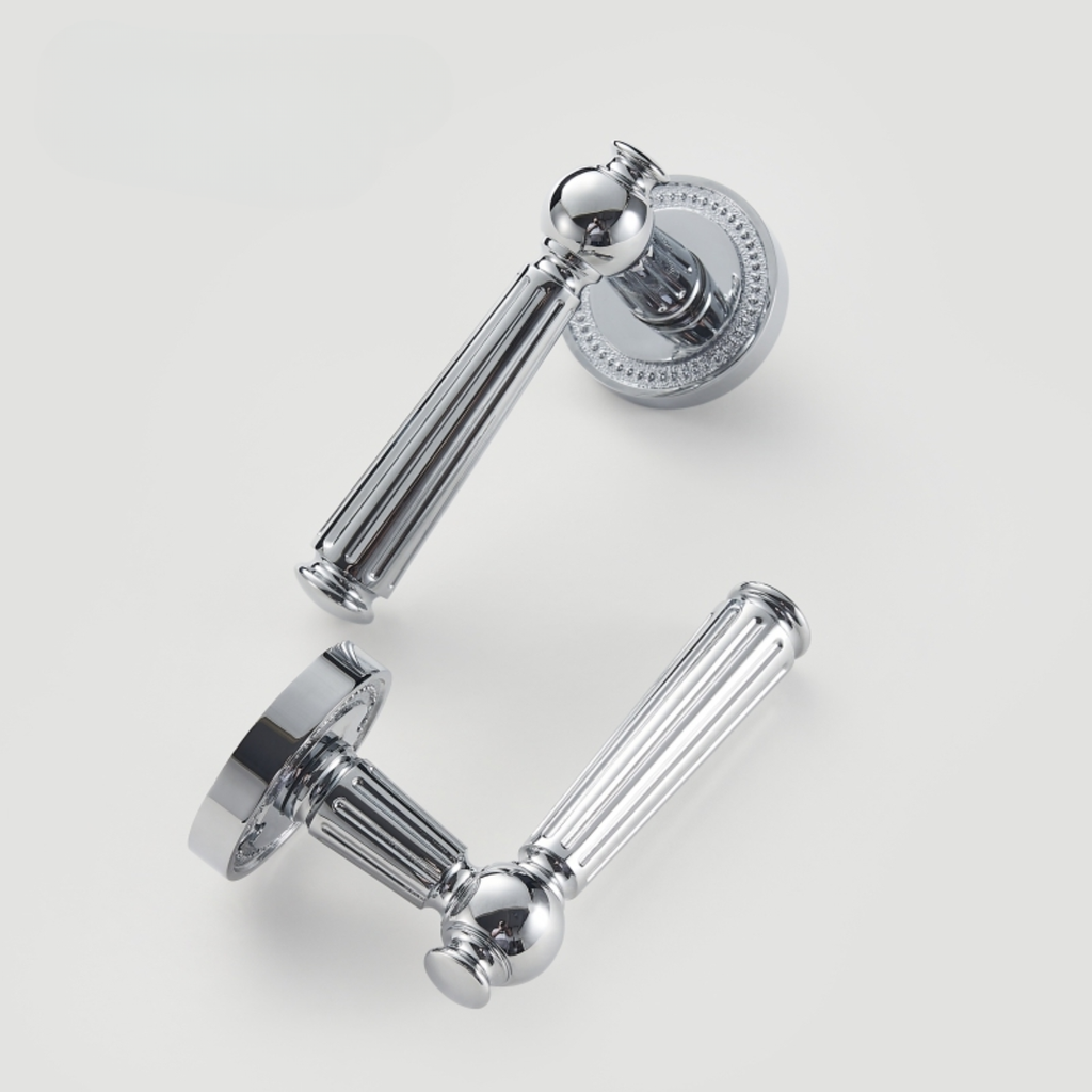 The Firenze — Fluted Solid Brass Handle Set