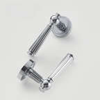 The Firenze — Fluted Solid Brass Handle Set
