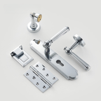 The Firenze — Fluted Solid Brass Handle Set