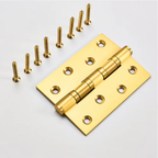 Stepped Brass Butt Hinge — 3.03" W