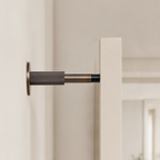 Knurled Solid Brass Cylinder Door Stop