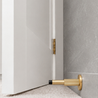 Knurled Solid Brass Cylinder Door Stop