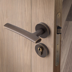 The Langley — Smooth Solid Brass Handle Set