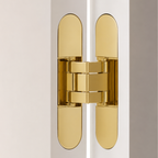 Concealed Brass Recessed Hinge — 5.31" × 1.10"