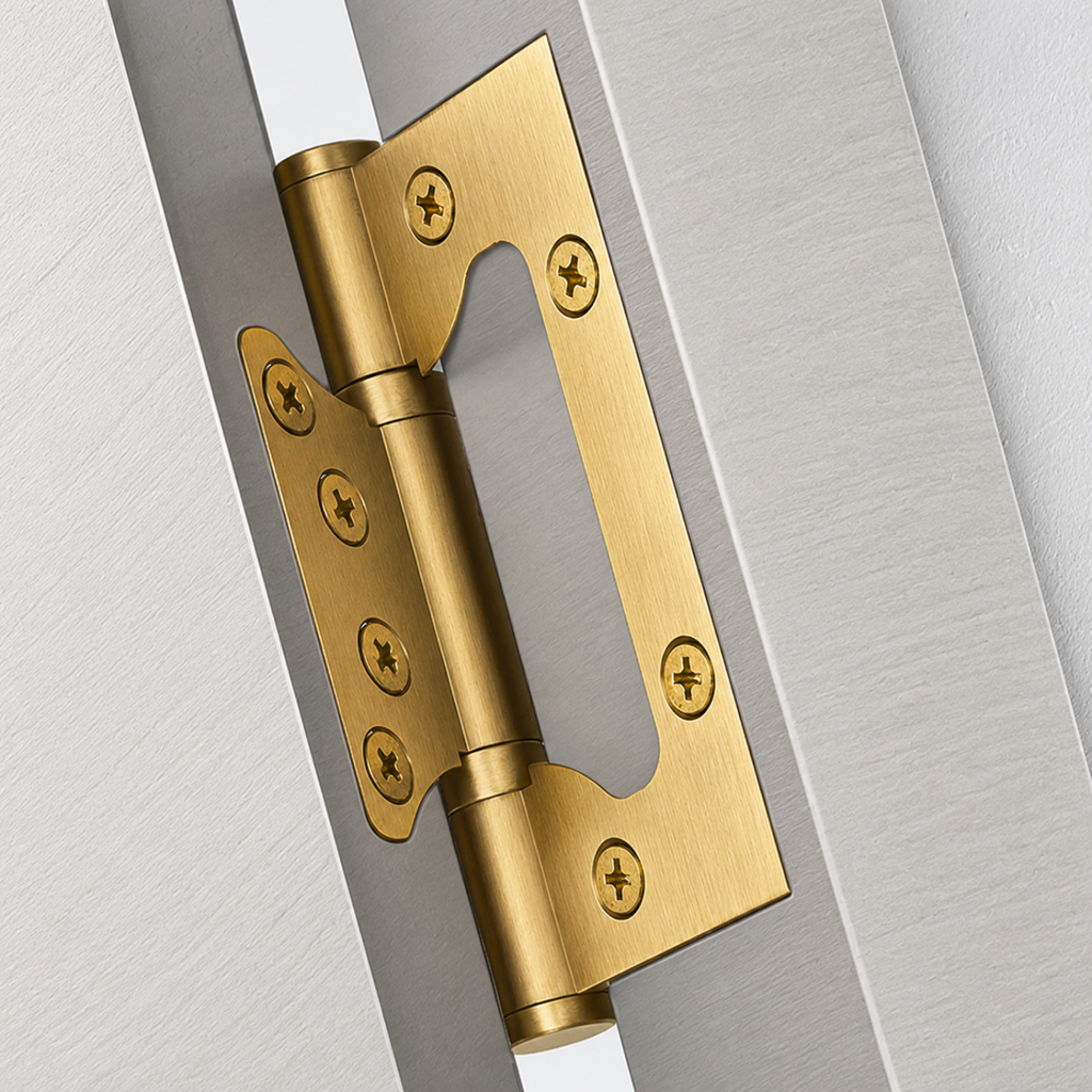 Butterfly Brass Hinge — 4.33" × 3.07"