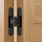 Concealed Brass Recessed Hinge — 5.31" × 1.10"