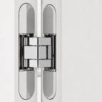 Concealed Brass Recessed Hinge — 5.31" × 1.10"