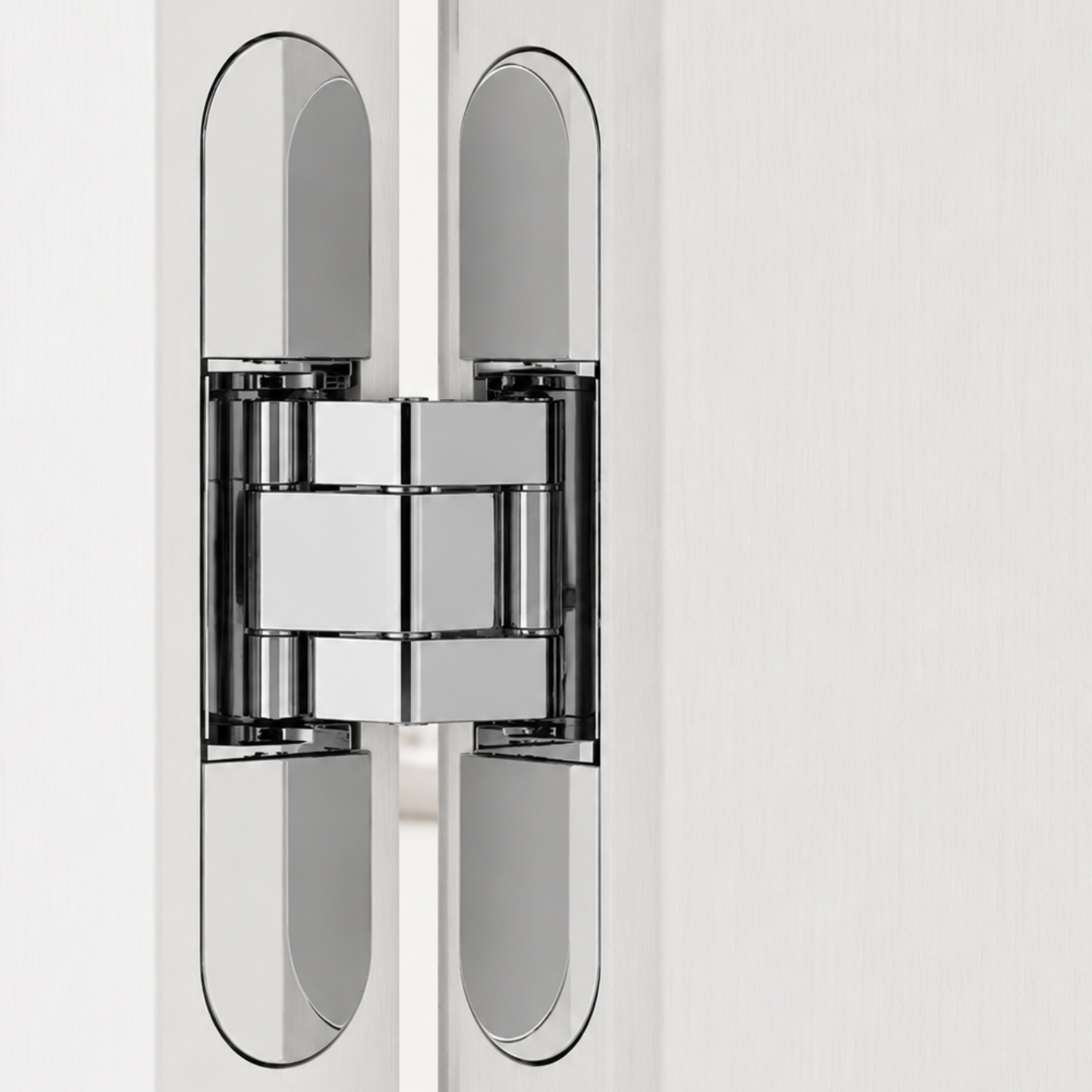 Concealed Brass Recessed Hinge — 5.31" × 1.10"