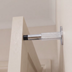 Knurled Solid Brass Cylinder Door Stop