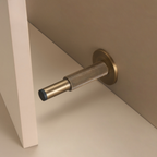 Knurled Brass Cylinder Door Stop