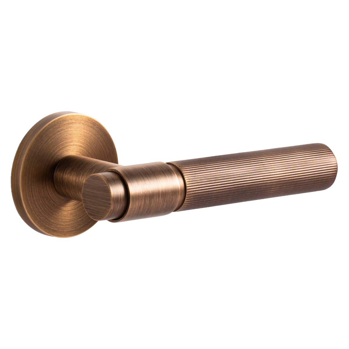 The Marbella — Reeded Solid Brass Handle Set