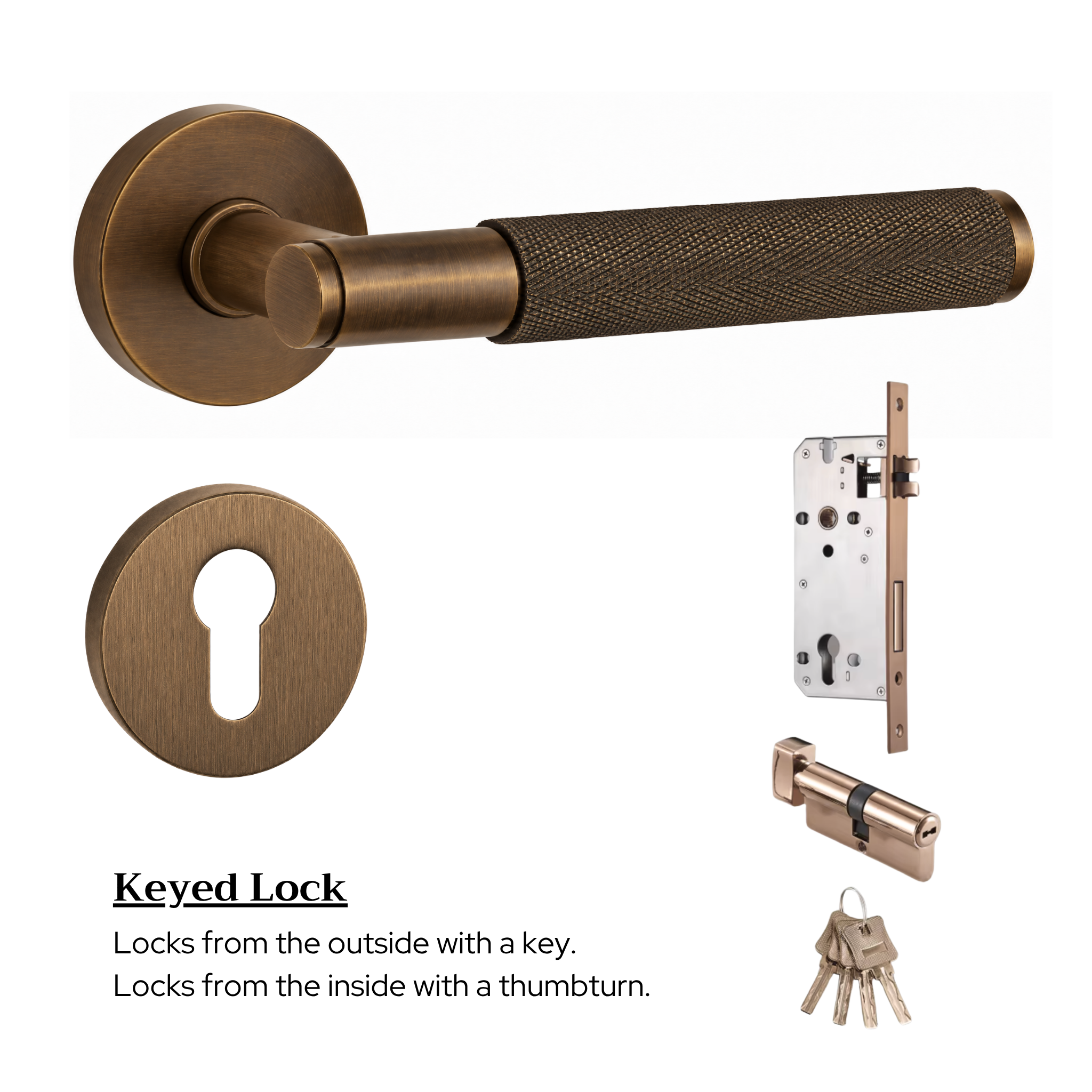 The Laurent Studio — Knurled Handle Set