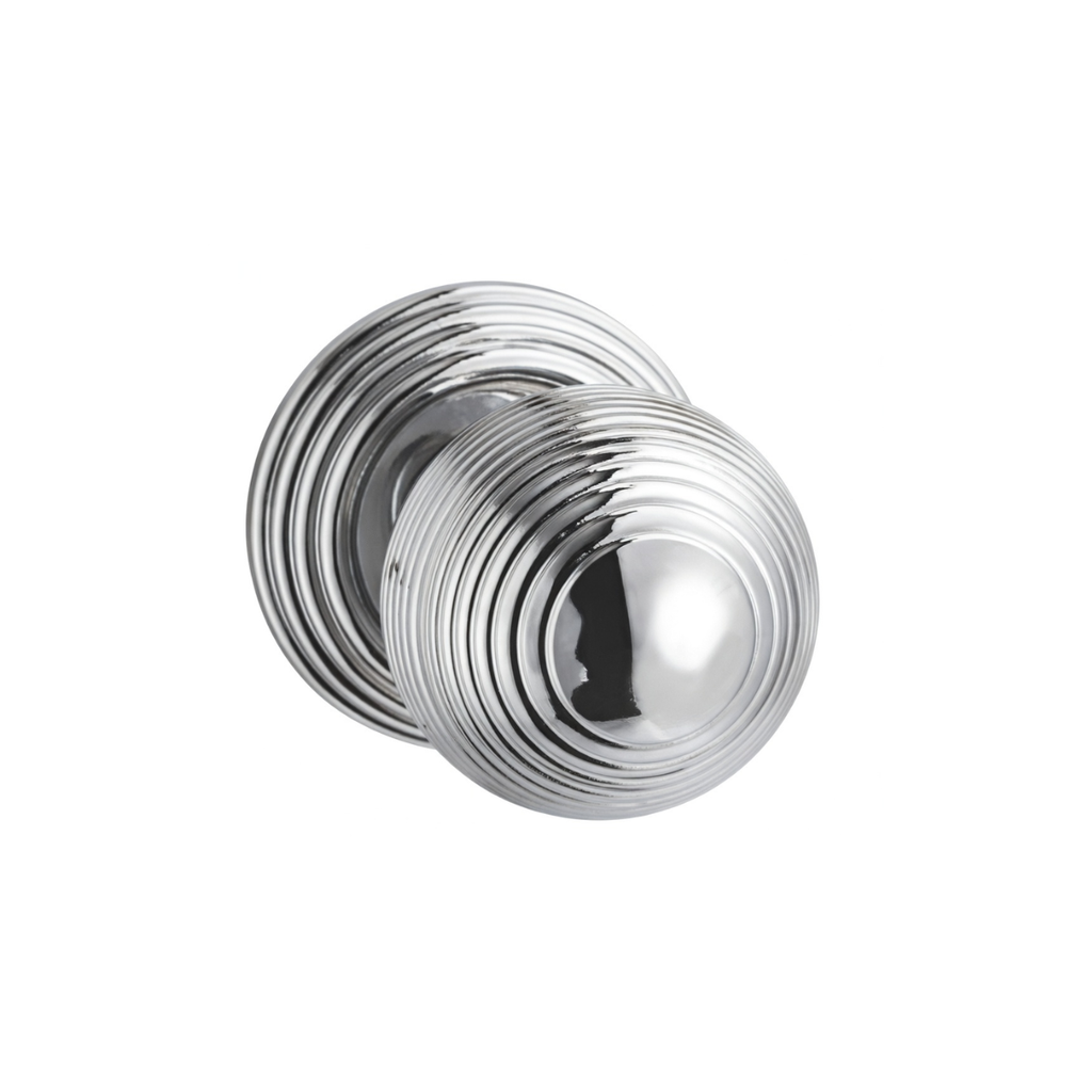 The Anton door knob — Bright Chrome