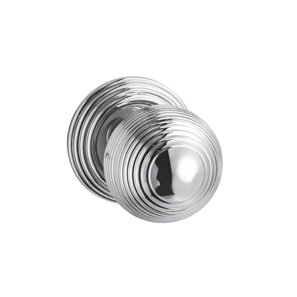The Anton door knob — Bright Chrome