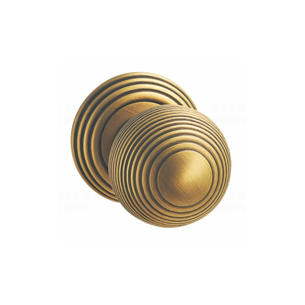 The Anton door knob — Brushed Brass
