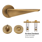 The Shoreditch — Smooth Solid Brass Handle Set