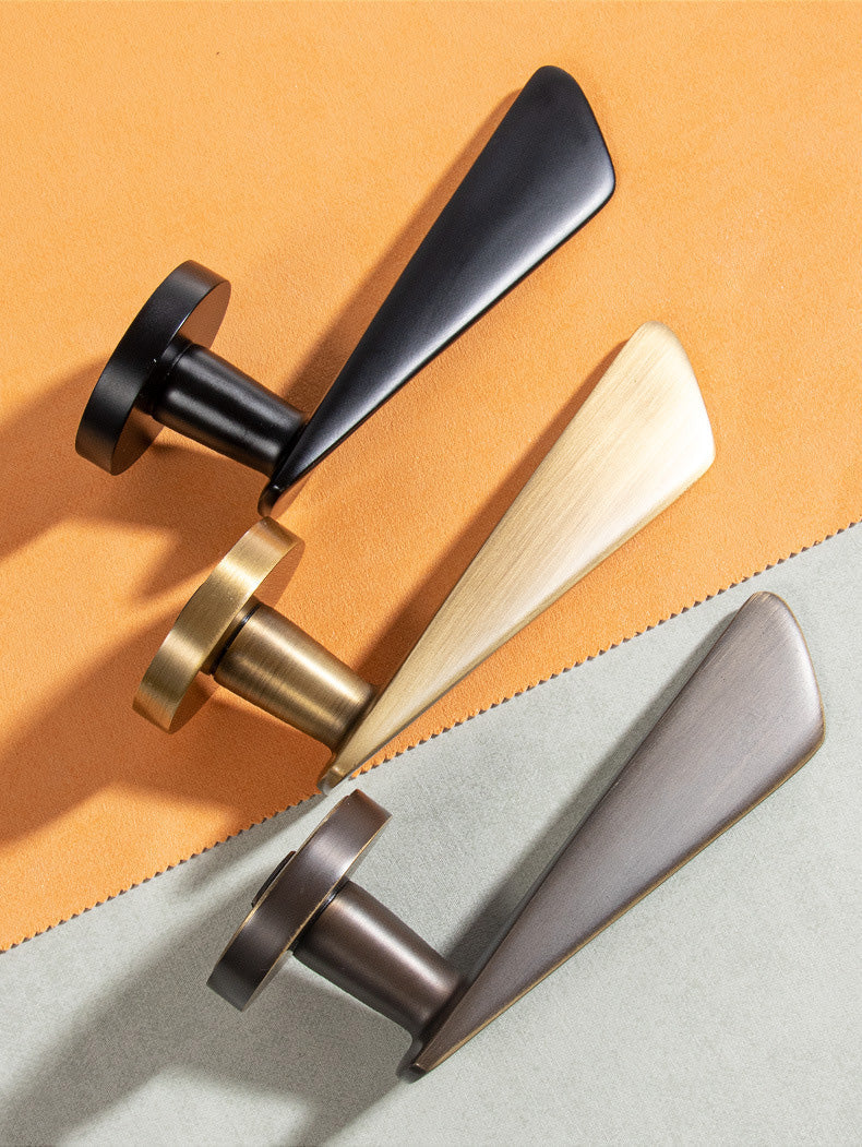 The Shoreditch — Smooth Solid Brass Handle Set