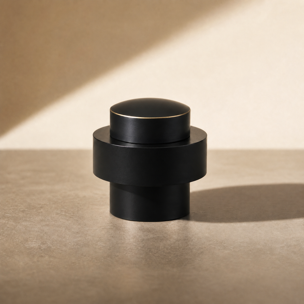 The Ravello - Ringed Brass Door Stop