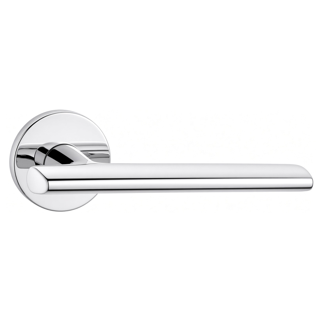The Langley — Smooth Solid Brass Handle Set