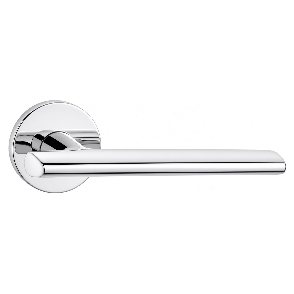 The Langley — Smooth Solid Brass Handle Set