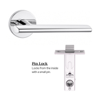 The Langley — Smooth Solid Brass Handle Set