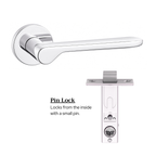 The Cannes — Smooth Solid Brass Handle Set