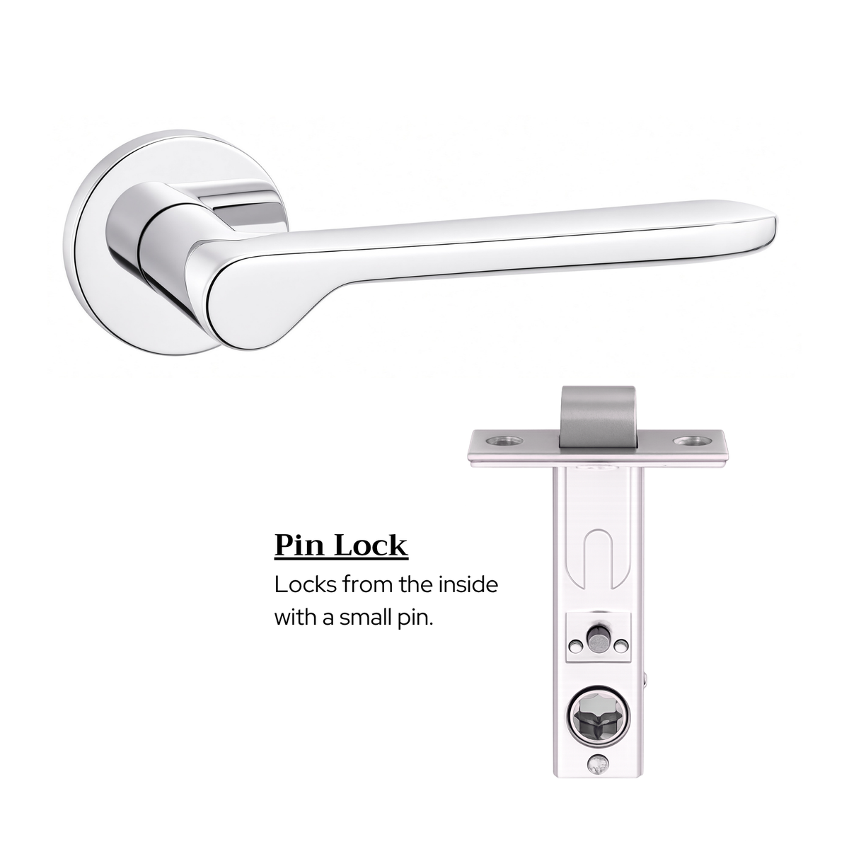 The Cannes — Smooth Solid Brass Handle Set