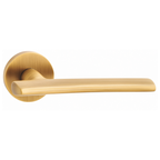 The Langley — Smooth Solid Brass Handle Set