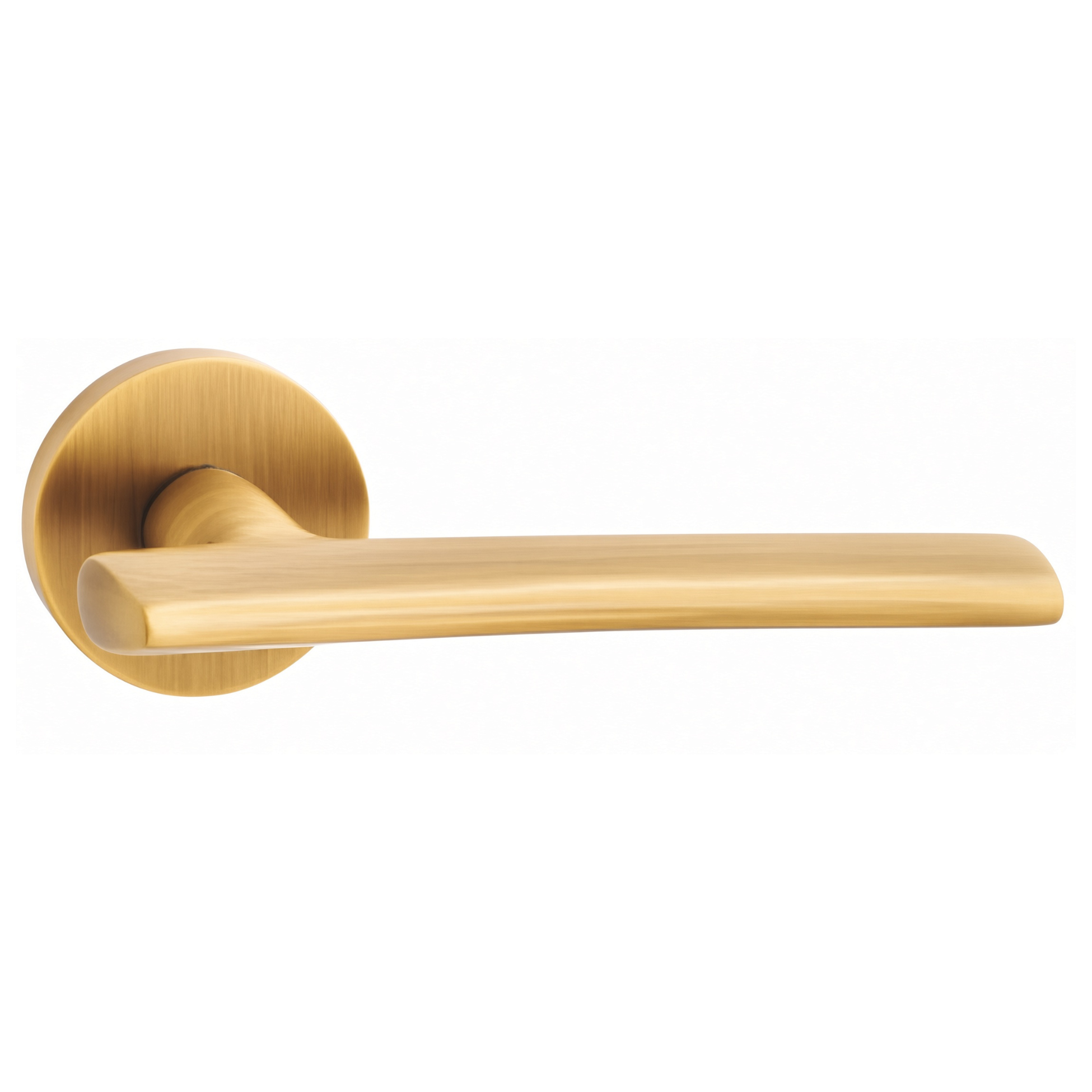 The Langley — Smooth Solid Brass Handle Set