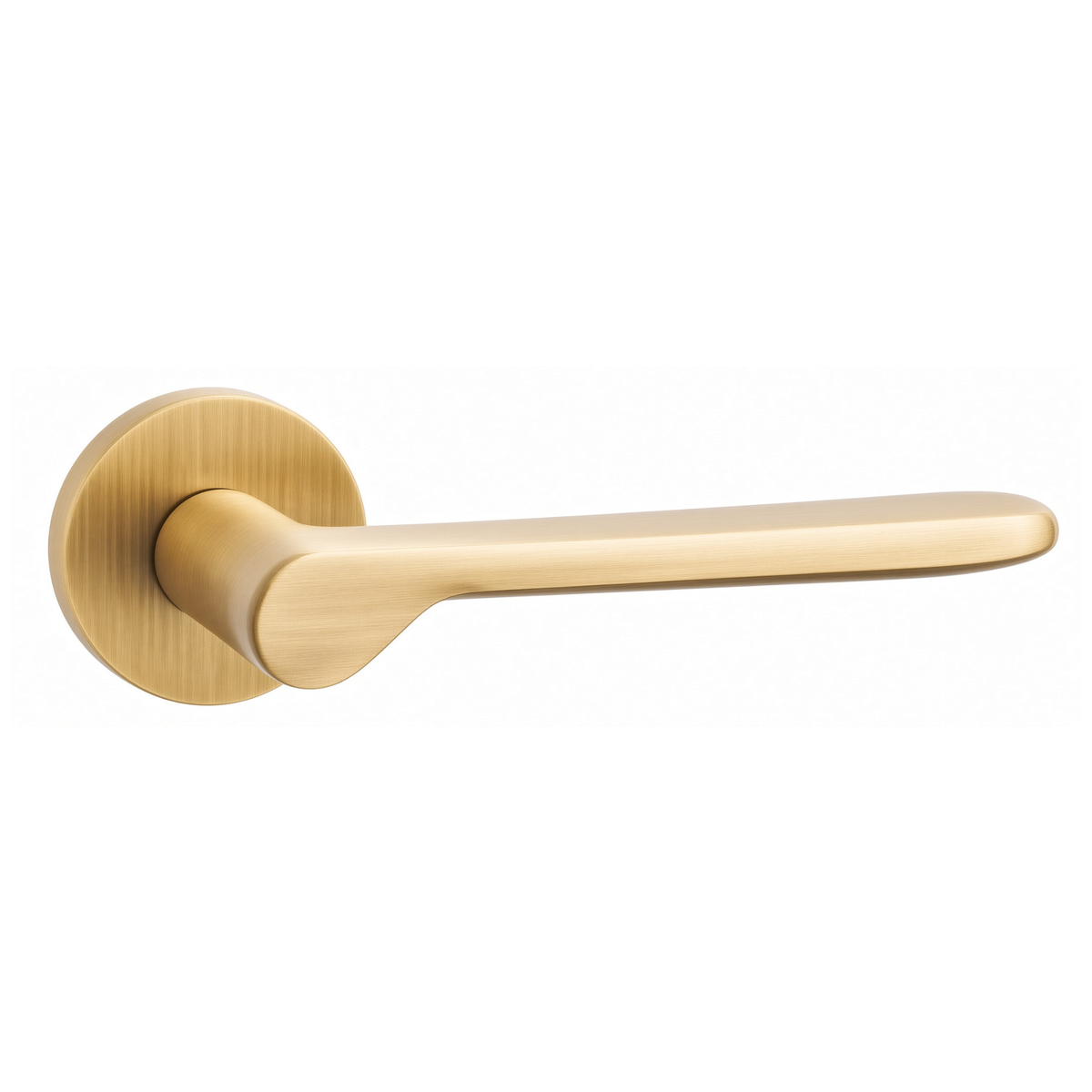 The Cannes — Smooth Solid Brass Handle Set