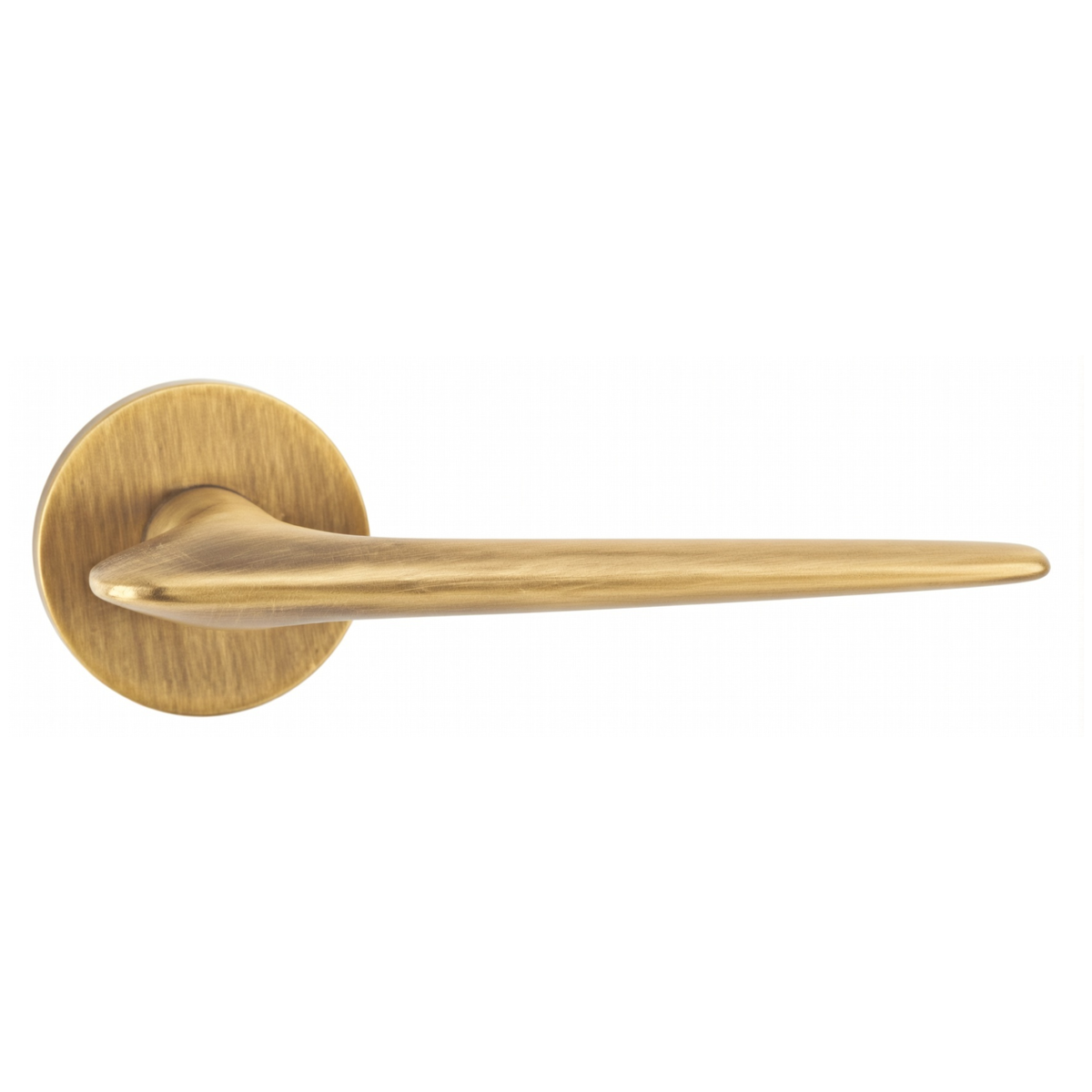 The Tilbury — Smooth Solid Brass Handle Set