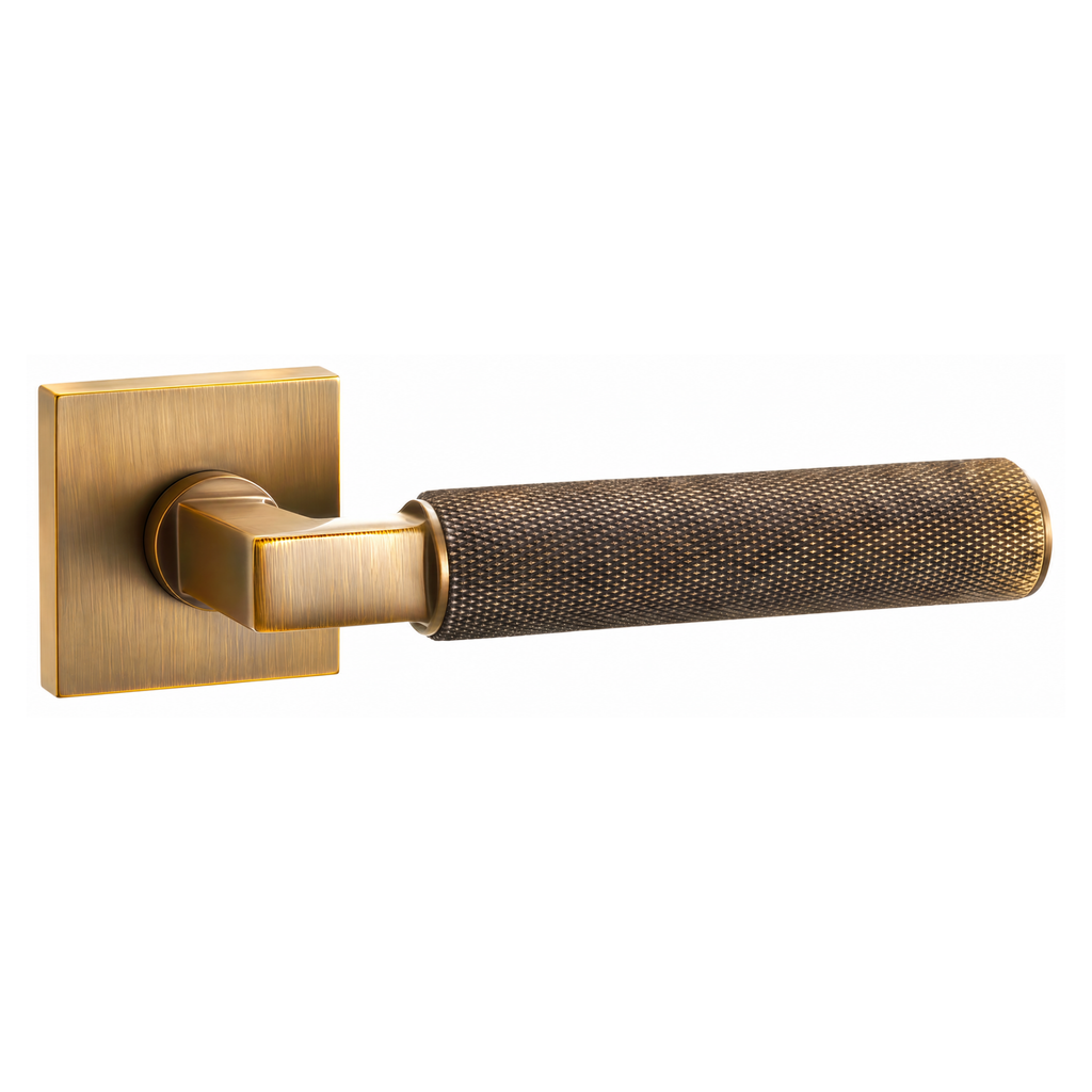 The Marlowe Studio — Knurled Solid Brass Handle Set