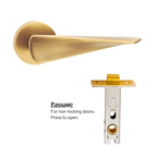 The Shoreditch — Smooth Solid Brass Handle Set