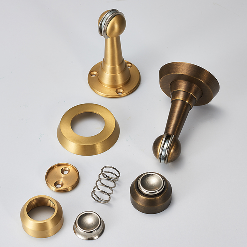 Magnetic Brass Pedestal Door Stop