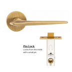 The Tilbury — Smooth Solid Brass Handle Set