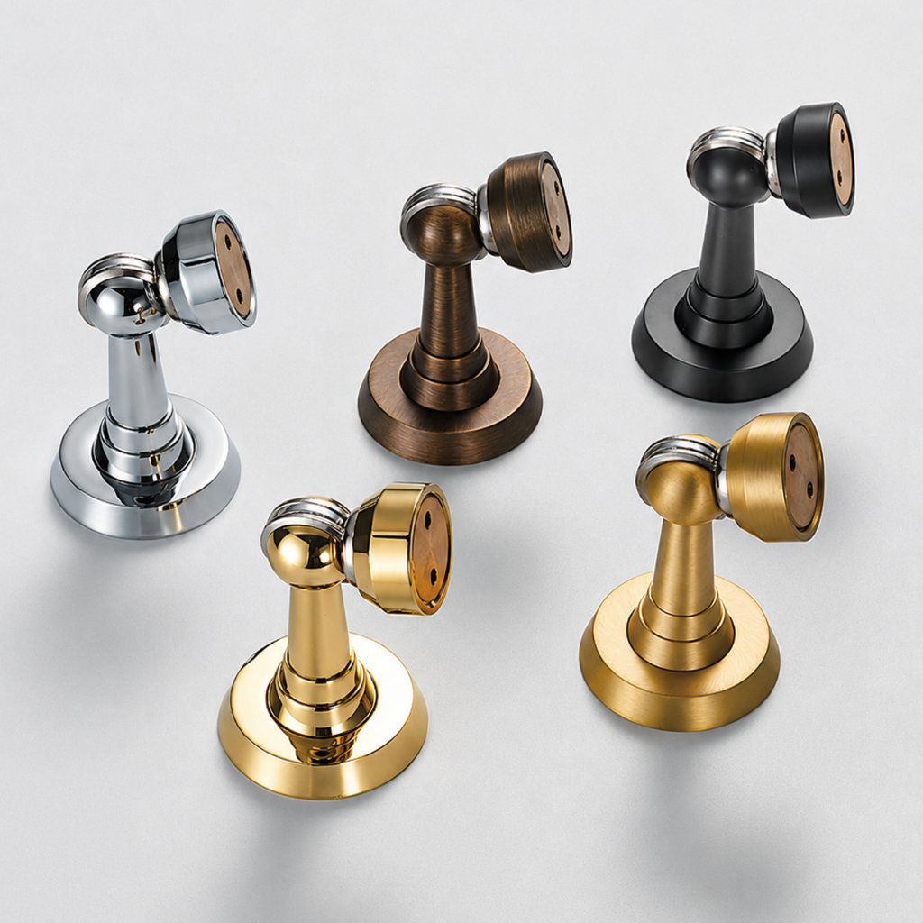 Magnetic Brass Pedestal Door Stop