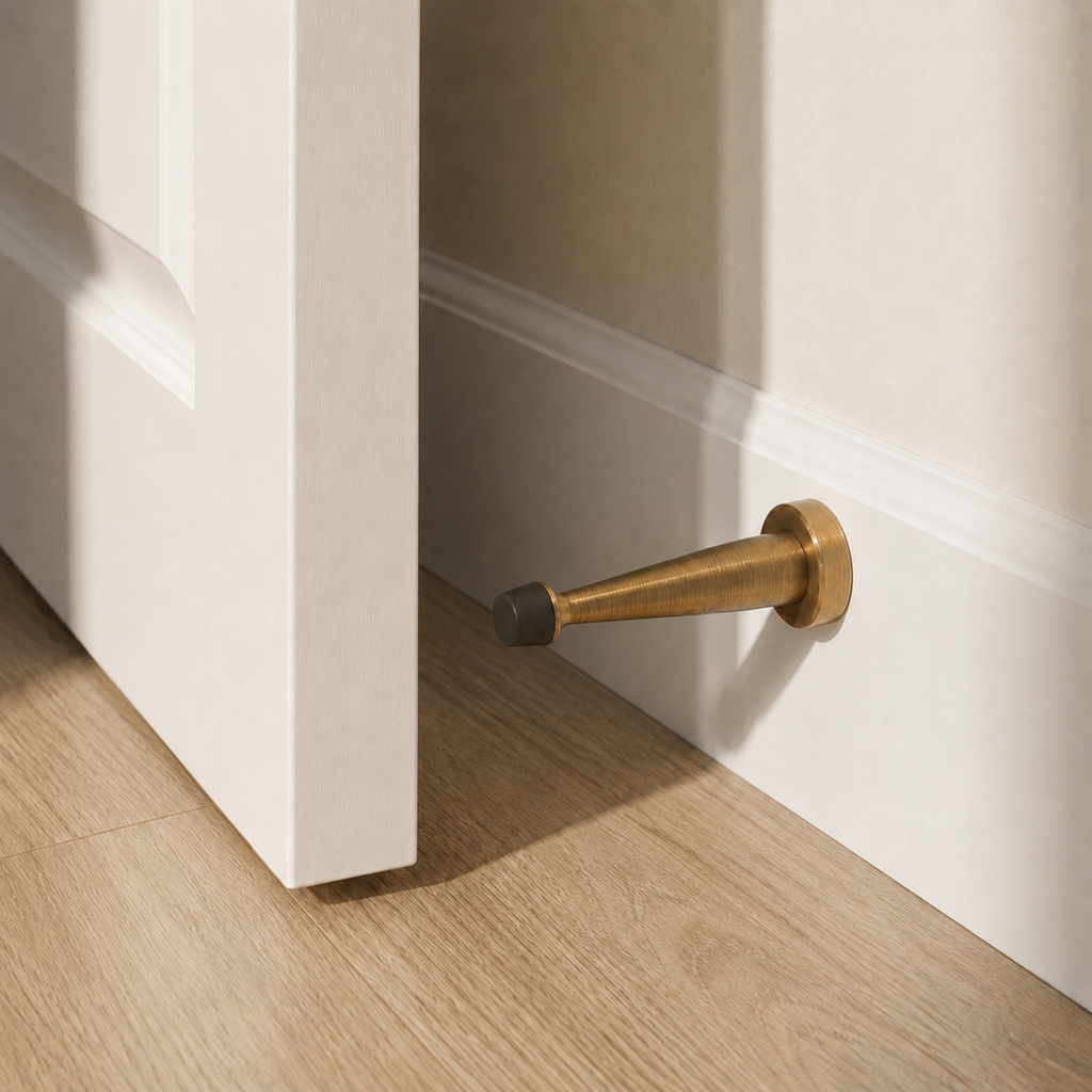 Tapered Brass Door Stop