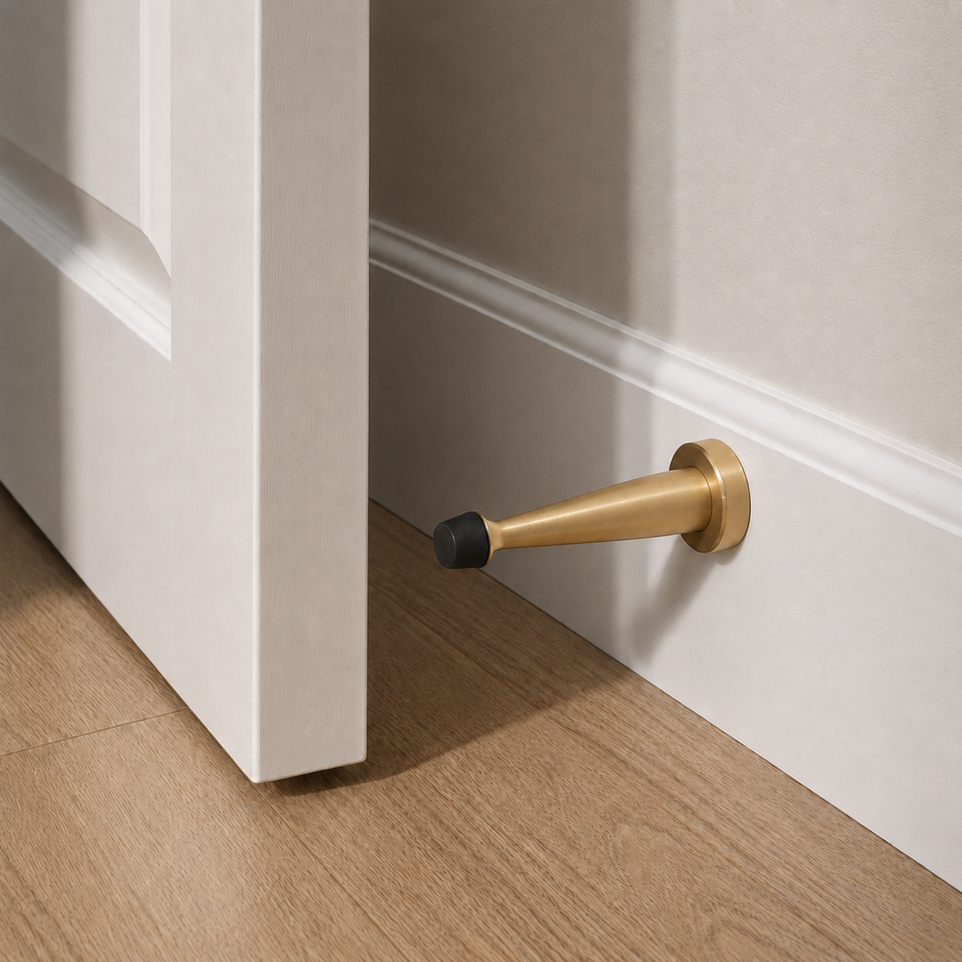 Tapered Brass Door Stop