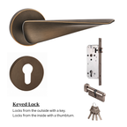The Shoreditch — Smooth Solid Brass Handle Set