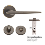 The Tilbury — Smooth Solid Brass Handle Set