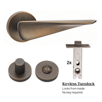 The Shoreditch — Smooth Solid Brass Handle Set